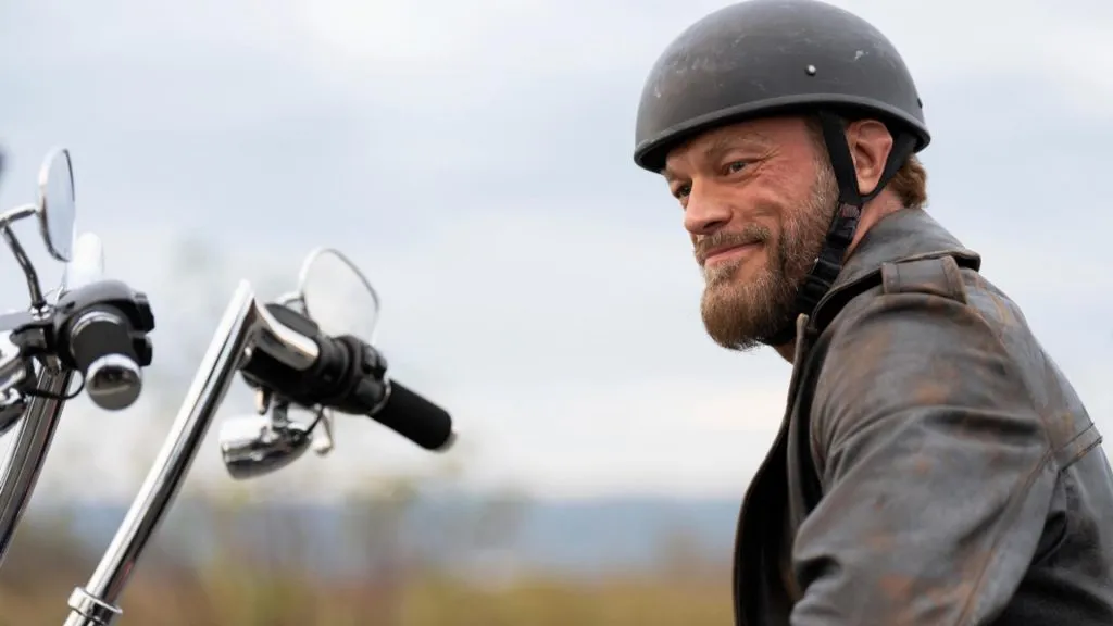 ares in a motorcycle