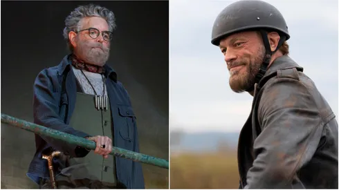 L-R: Timothy Omundson (Hephaestus) and Adam Copeland (Ares)