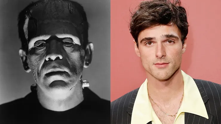 Boris Karloff in Frankenstein // Jacob Elordi attends 2023 GQ Men of the Year at Bar Marmont on November 16, 2023.