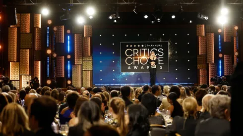 Maria Bakalova speaks onstage during the 27th Annual Critics Choice Awards at Fairmont Century Plaza on March 13, 2022.