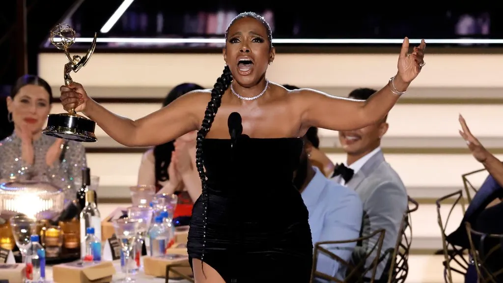 Sheryl Lee Ralph accepts the Outstanding Supporting Actress in a Comedy Series award for ‘Abbott Elementary’ (Kevin Winter/Getty Images)