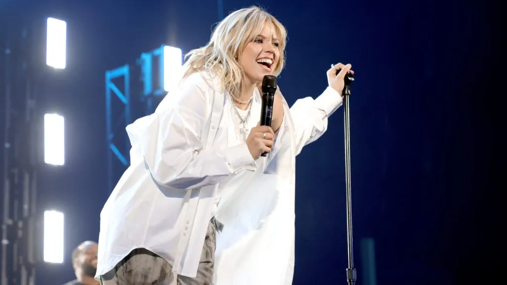 Reneé Rapp performs onstage during TikTok In The Mix at Sloan Park on December 10, 2023 in Mesa, Arizona.