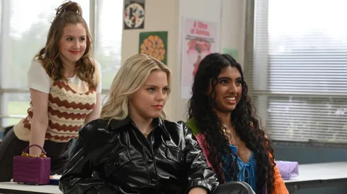 Bebe Wood, Avantika, and Reneé Rapp as The Plastics in "Mean Girls" (2024)