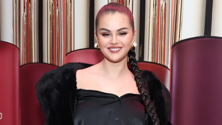 Selena Gomez celebrates the launch of Rare Beauty's Soft Pinch Tinted Lip Oil Collection on March 29, 2023.