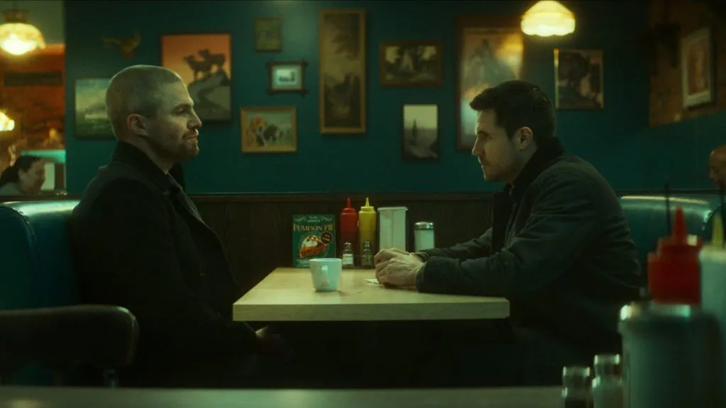 Stephen and Robbie Amell in Code 8 Part II. (Source: IMDb)