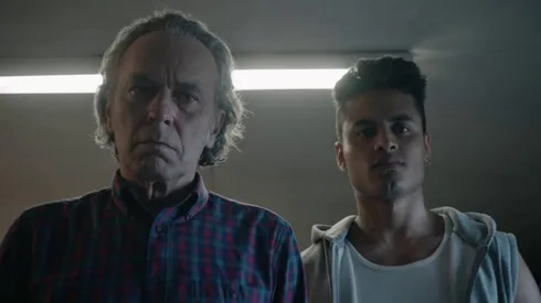 Jose Coronado and Felipe Londoño in "Wrong Side of Tracks"