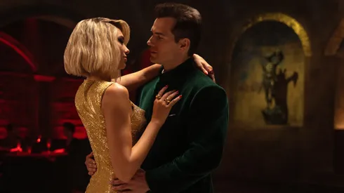 Henry Cavill and Dua Lipa in Argylle.