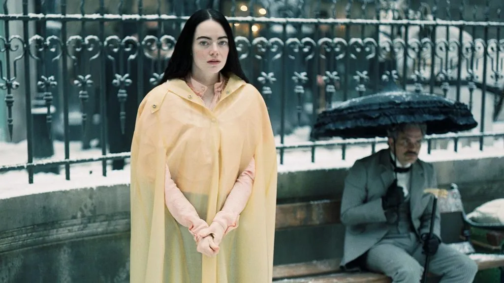 Mark Ruffalo and Emma Stone in Poor Things. (Source: IMDb)