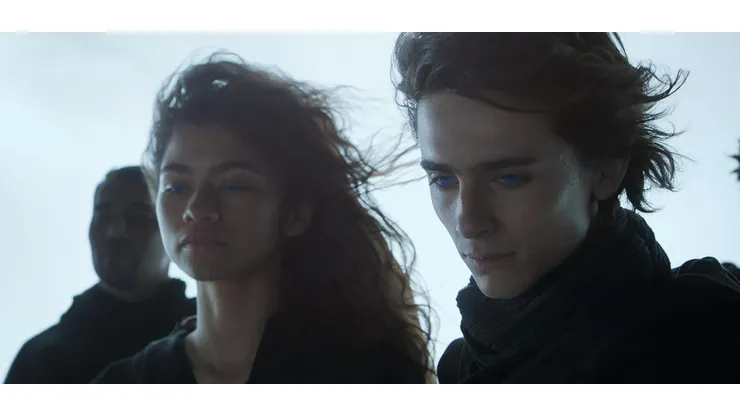 Zendaya and Timothée Chalamet in "Dune"