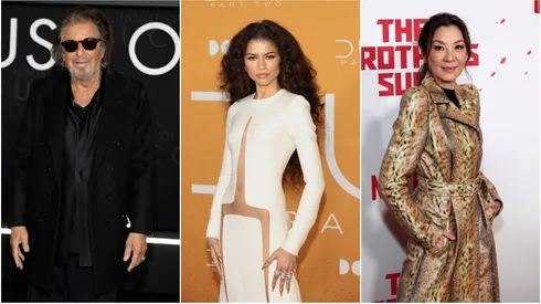 L-R: Al Pacino, Zendaya and Michelle Yeoh