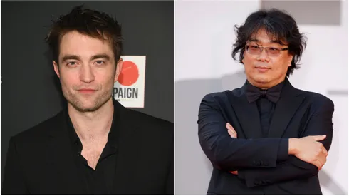 L-R: Robert Pattinson and Bong Jon-hoo