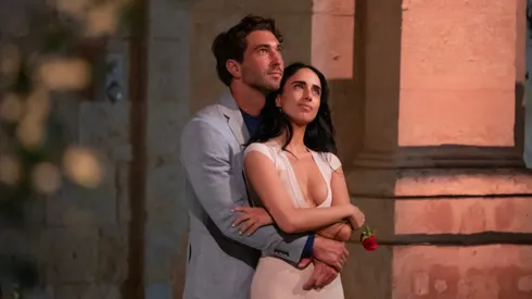 Maria Georgas and Joey Graziadei on "The Bachelor"