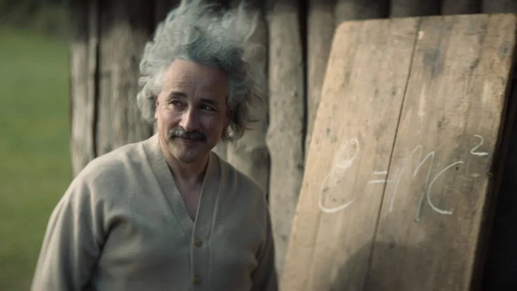 Aidan McArdle in Einstein and the Bomb. (Source: IMDb)