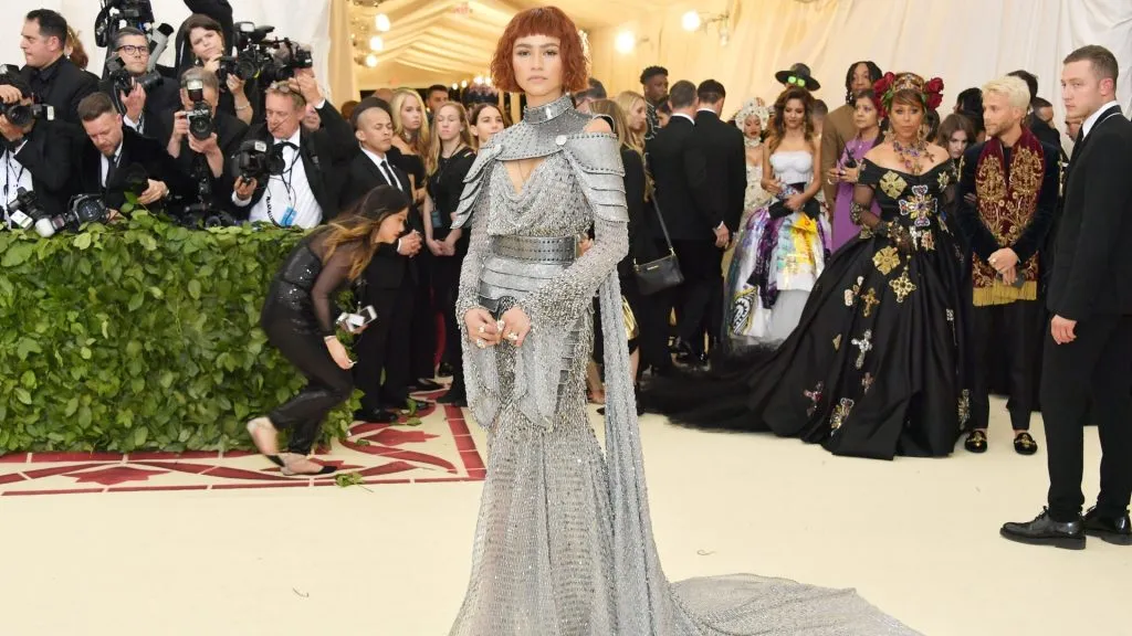 Zendaya attends the Heavenly Bodies: Fashion &amp; The Catholic Imagination Costume Institute Gala at The Metropolitan Museum of Art on May 7, 2018. (Source: Neilson Barnard/Getty Images)