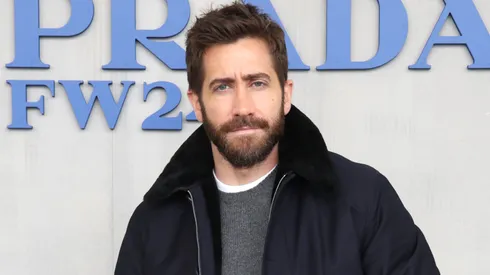 Jake Gyllenhaal attends the Prada Fall/Winter 2024 Menswear Fashion Show on January 14, 2024.