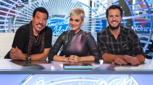 Lionel Richie, Luke Bryan and Katy Perry in American Idol: The Search for a Superstar.
