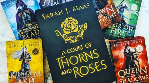 The Throne of Glass miniature character collection and the Court of Thorns.