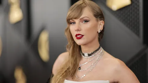 Taylor Swift attends the 66th GRAMMY Awards at Crypto.com Arena.