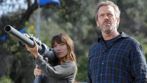 Hugh Laurie and Olivia Wilde in House.