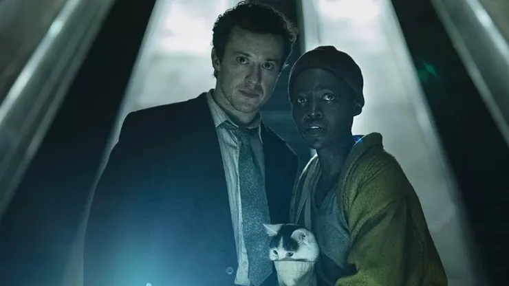 Joseph Quinn and Lupita Nyong’o in A Quiet Place: Day One.