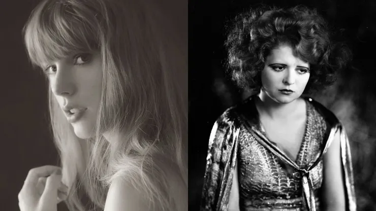 Taylor Swift for The Tortured Poets Department / Clara Bow in Three Weekends, 1928.