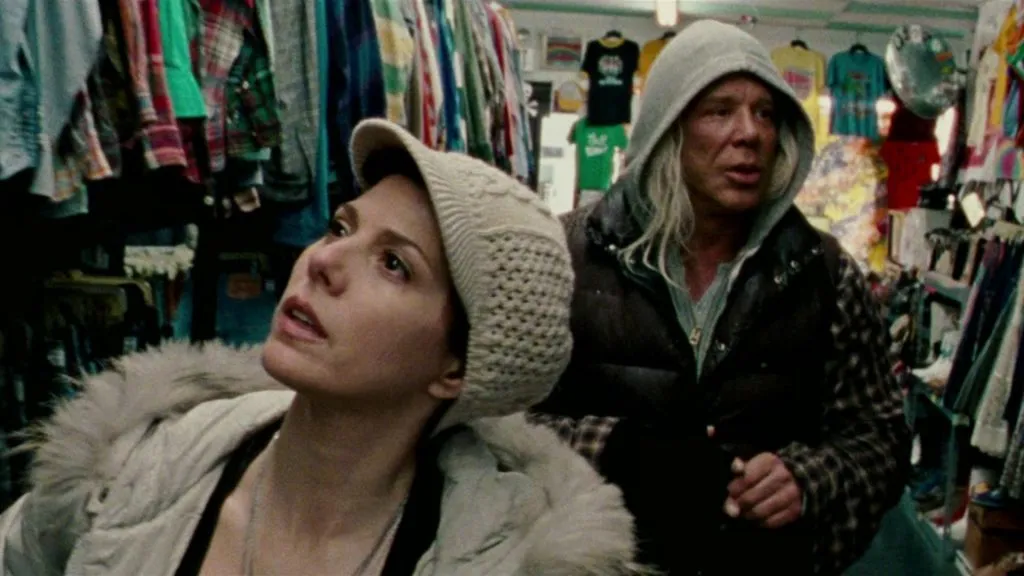 Mickey Rourke and Marisa Tomei in The Wrestler. (Source: IMDb)