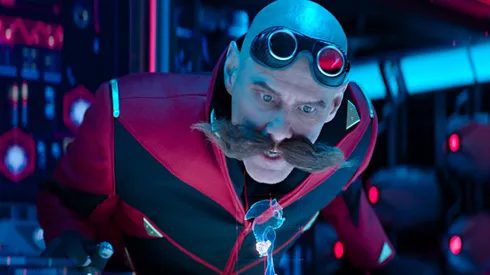 Jim Carrey in Sonic the Hedgehog 2.
