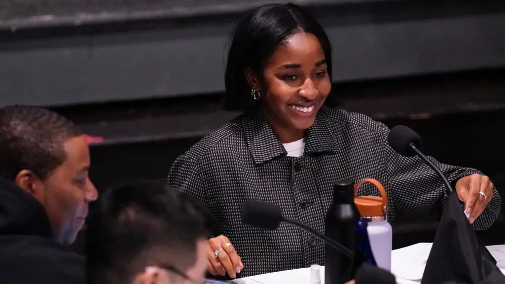 Ayo Edebiri at SNL read-thru. (Source: @nbcsnl)