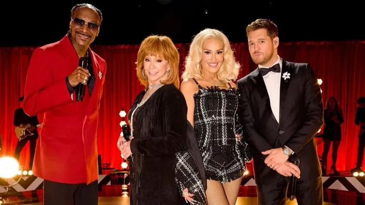 Snoop Dogg, Gwen Stefani, Reba McEntire y Michael Bublé in The Voice, Season 26.