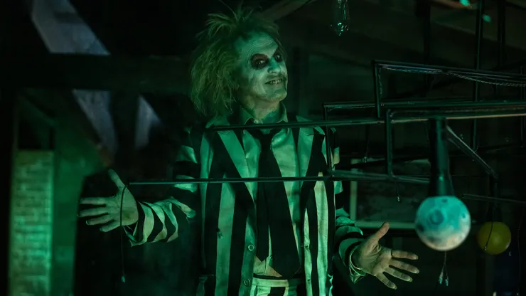 Michael Keaton in Beetlejuice Beetlejuice.