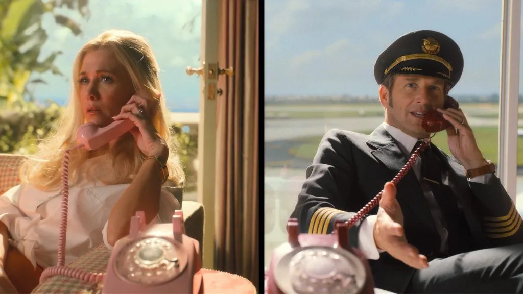 Kristen Wiig and Josh Lucas in Palm Royale. (Source: @FilmUpdates)