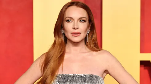 Lindsay Lohan attends the 2024 Vanity Fair Oscar Party Hosted By Radhika Jones.
