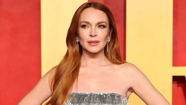 Lindsay Lohan attends the 2024 Vanity Fair Oscar Party Hosted By Radhika Jones.