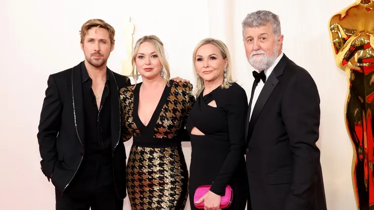L-R: Ryan Gosling, Mandi Gosling, Donna Gosling and Valerio Attanasio