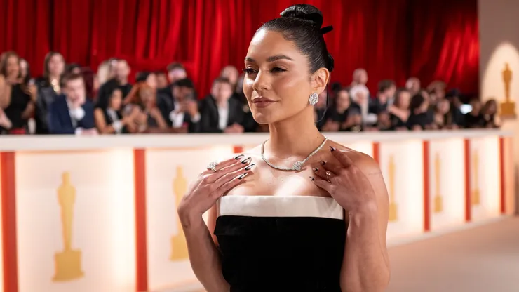 Vanessa Hudgens attends the 95th Annual Academy Awards at Hollywood & Highland on March 12, 2023.