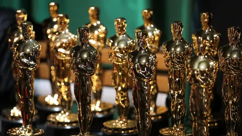 Oscar statuettes are seen backstage during the 95th Annual Academy Awards on March 12, 2023.