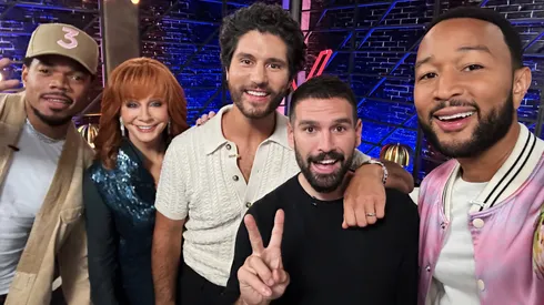 Reba McEntire, John Legend, Chance the Rapper and Dan + Shay in The Voice.