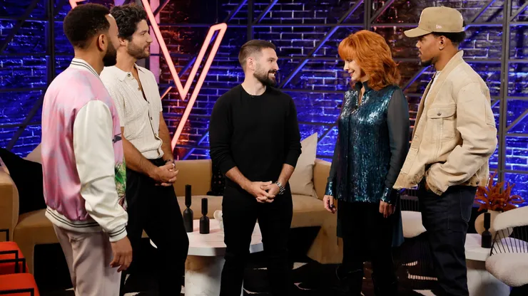 Reba McEntire, John Legend, Chance the Rapper and Dan + Shay in The Voice.