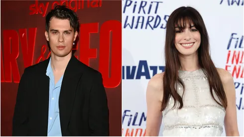 Nicholas Galitzine and Anne Hathaway