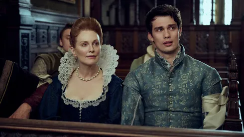 Nicholas Galitzine and Julianne Moore in Mary & George