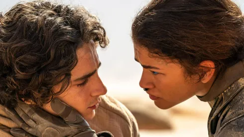 Timothée Chalamet and Zendaya in "Dune: Part Two"