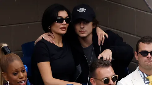 Timothée Chalamet and Kylie Jenner at the 2023 US Open