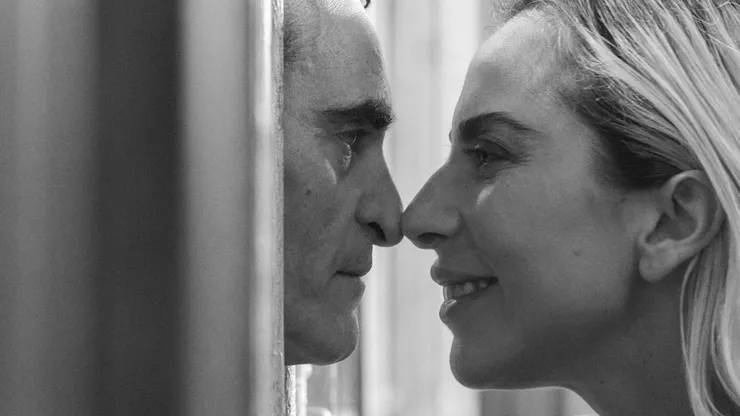 Joaquin Phoenix and Lady Gaga in Joker: Folie à Deux.
