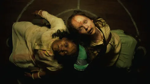 Olivia O'Neill and Lidya Jewett in The Exorcist: Believer.