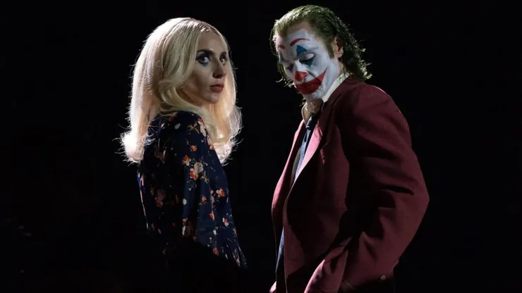 Joaquin Phoenix and Lady Gaga in Joker: Folie à Deux.