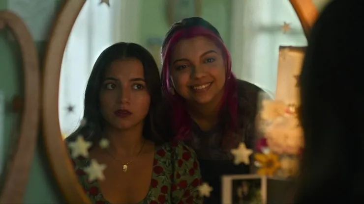 Isabela Merced and Cree in Turtles All The Way Down.