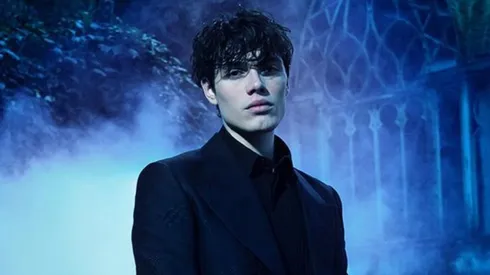 Biondo in a photo shoot for Netflix's The Tearsmith.