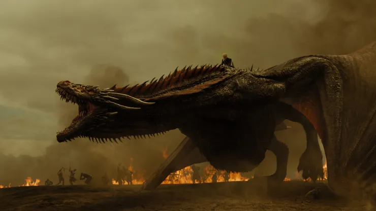 Emilia Clarke in Game of Thrones.