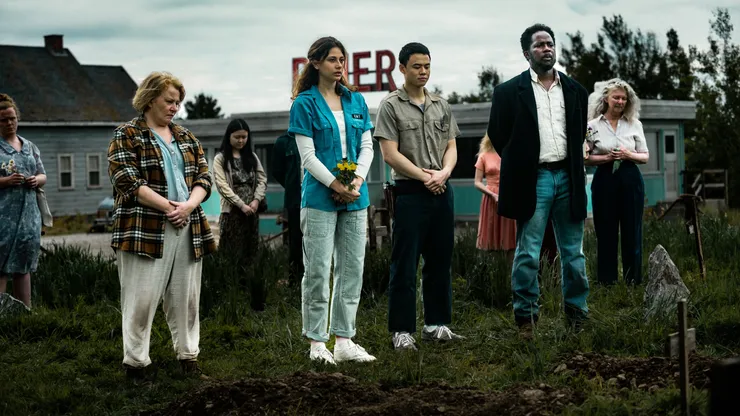 Elizabeth Saunders, Harold Perrineau, Chloe Van Landschoot and Ricky He in From.
