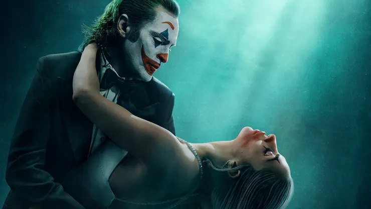 Joaquin Phoenix and Lady Gaga in Joker: Folie à Deux.